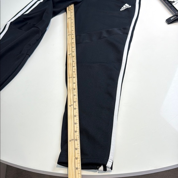 Adidas Women's Black and White Slim Fit Joggers with Iconic Stripes Size Medium - Picture 8 of 8